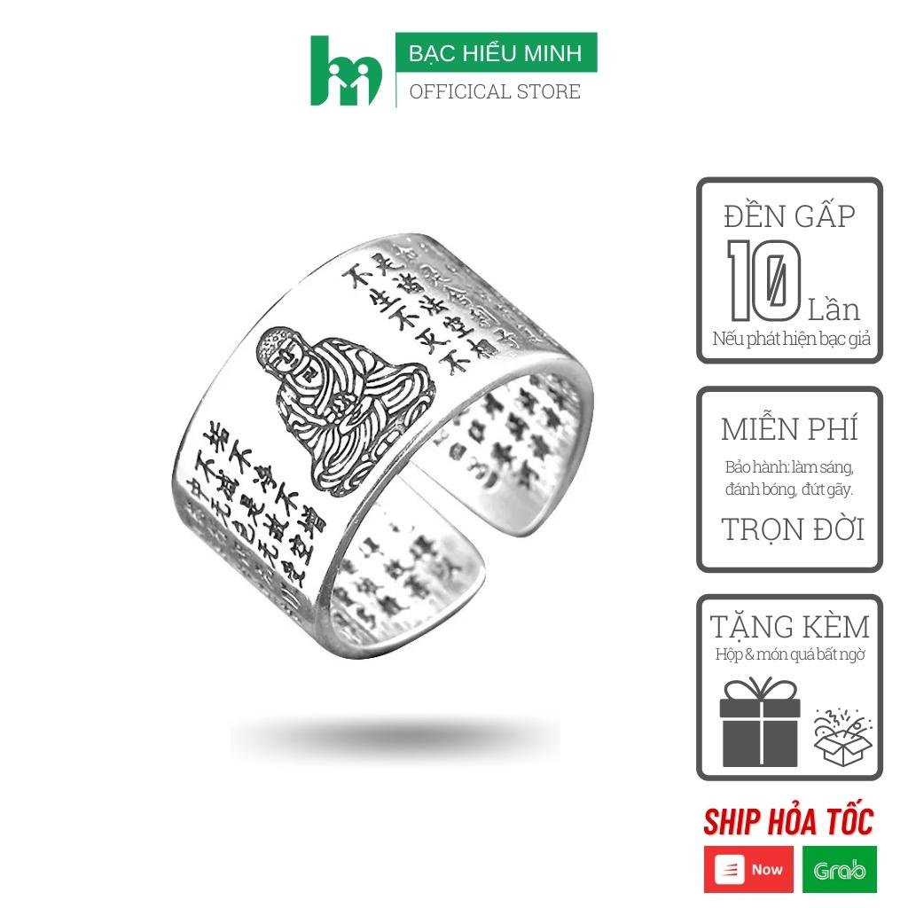 Nhẫn Nam Bạc Hiểu Minh Na543-mt Phật Bản Mệnh Như Lai đại Nhật - Tuổi Mùi, Thân Bạc ý Bảo Hành Vĩnh Viễn