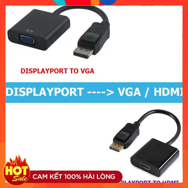 [Loại 1] Cáp chuyển đổi Displayport to VGA cao cấp