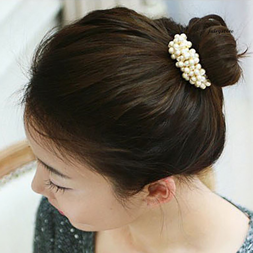 Fs Dây Cột Tóc Đính Hạt Ngọc Trai Nhân Tạo Cho Phái Nữ