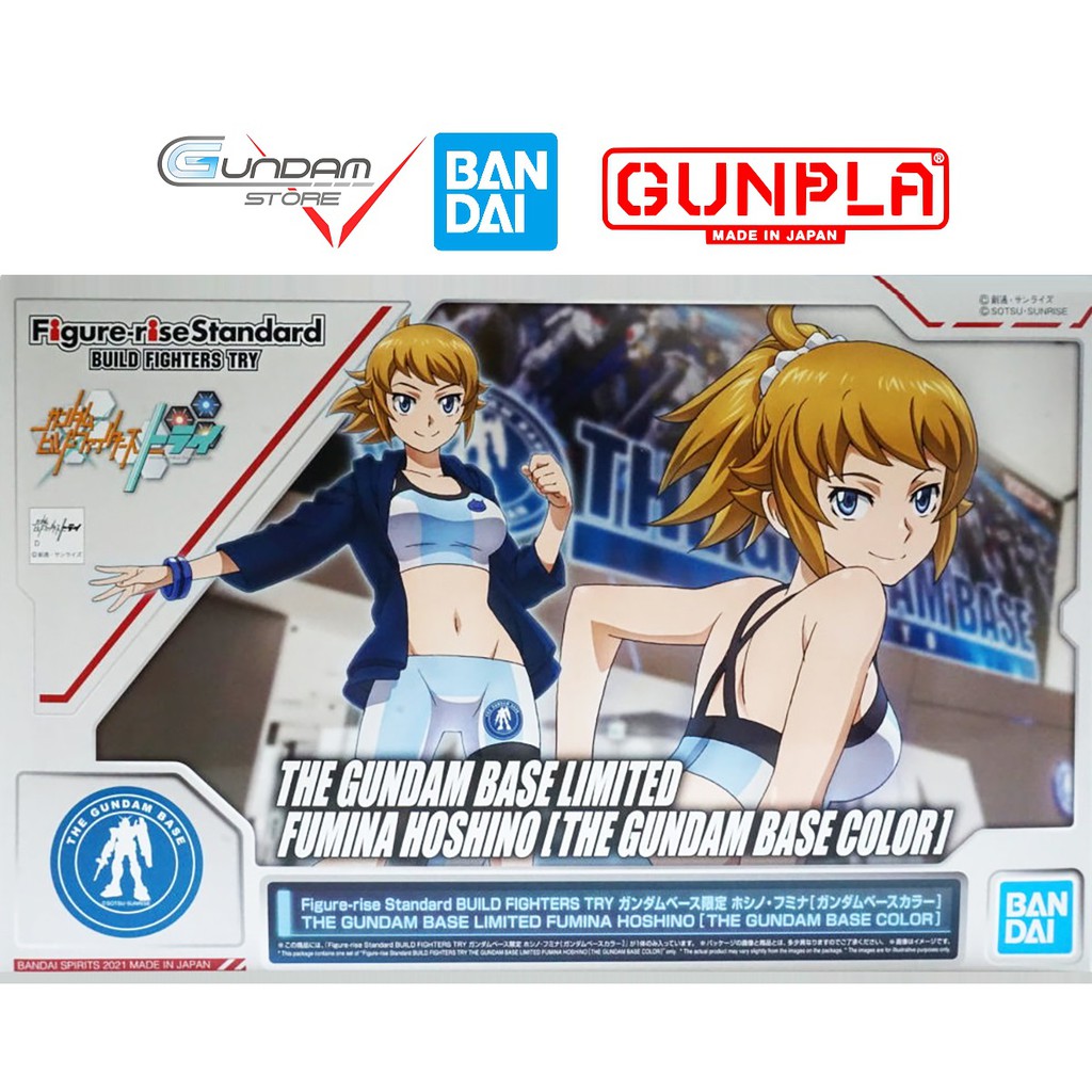 Mô Hình Lắp Ráp HG Fumina Hoshino Gundam Base Color The Gundam Base Limited Bandai 1/144 HGBF Build Fighters Đồ Chơi