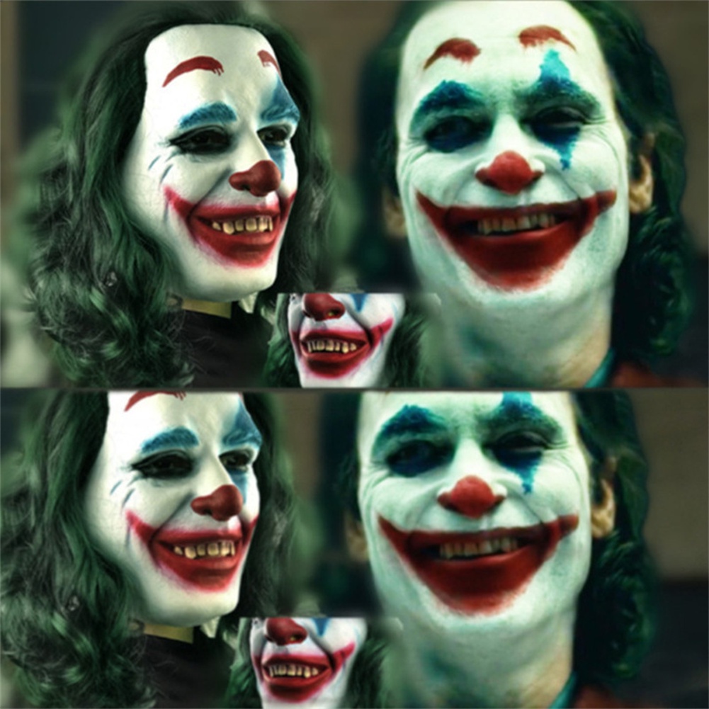 Halloween Joker Mặt Nạ Chú Hề Tiệc Nhập Vai Mặt Nạ Cách Nhiệt Cao Su Thích Hợp Cho Nam Nữ | Cici01