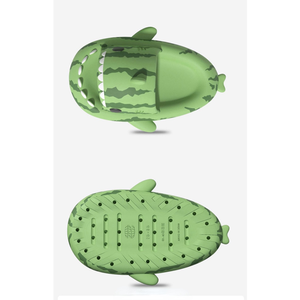 Dép Đi Trong Nhà Đế Dày Chống Trượt Hình Dép Cá Mập Dưa Hấu Cá Mập Nhỏ Độc Quyền Thời Trang Mùa Hè Cho Nam Và Nữ