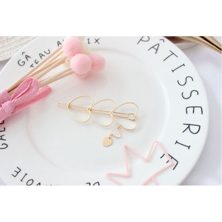 Kẹp Tóc Đồng Hình Học Đơn Giản Lukith M14