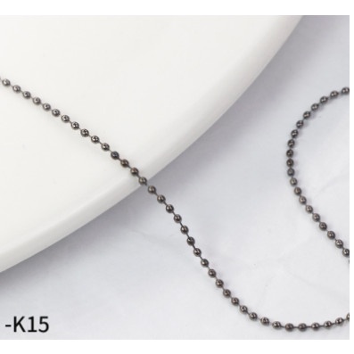 Dây xích bi vàng bạc trang trí nail màu vàng bạc ạ 20-25cm
