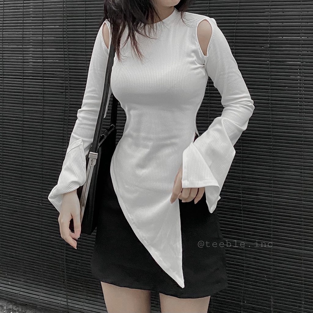Áo croptop cut-out xẻ tà | BigBuy360 - bigbuy360.vn