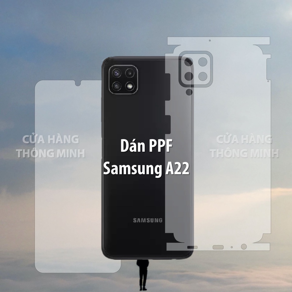 Tấm dán Xiaomi Samsung A22 dán PPF mặt trước, dán mặt sau, dán màn hình, dán mặt lưng Full viền chuẩn