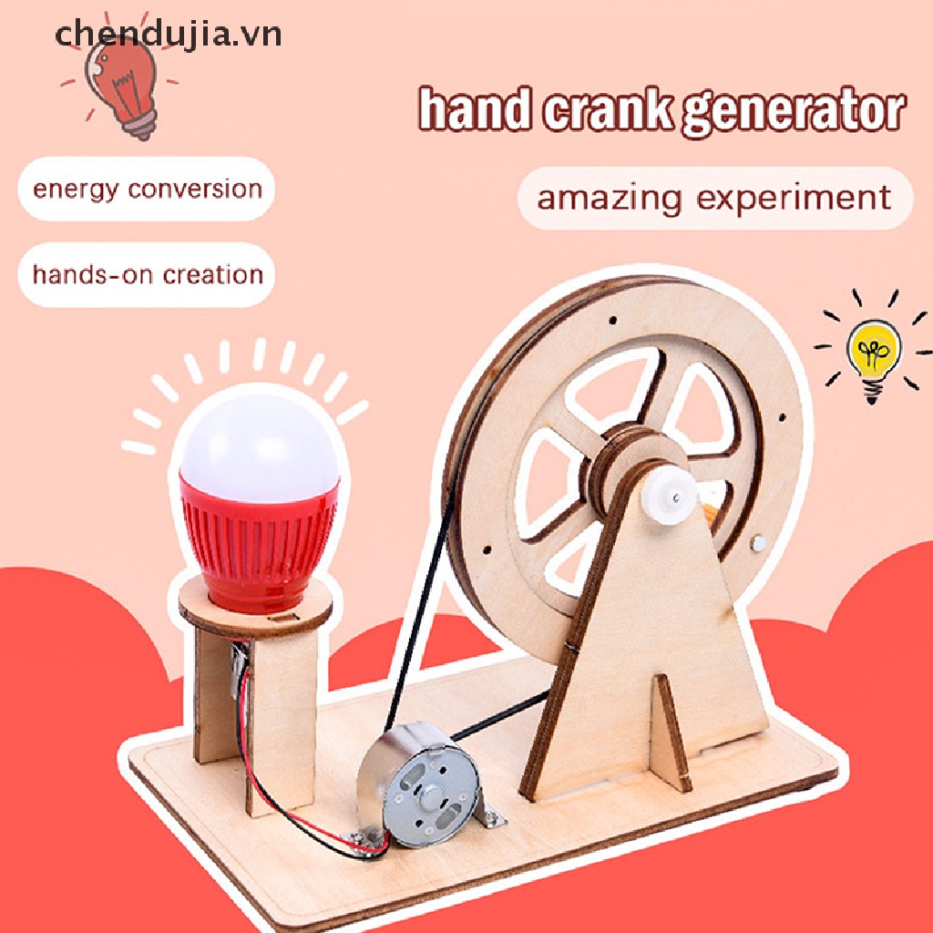 Máy Phát Điện Quay Tay Thí Nghiệm Vật Lý DIY Thiết Thực Cho Học Sinh