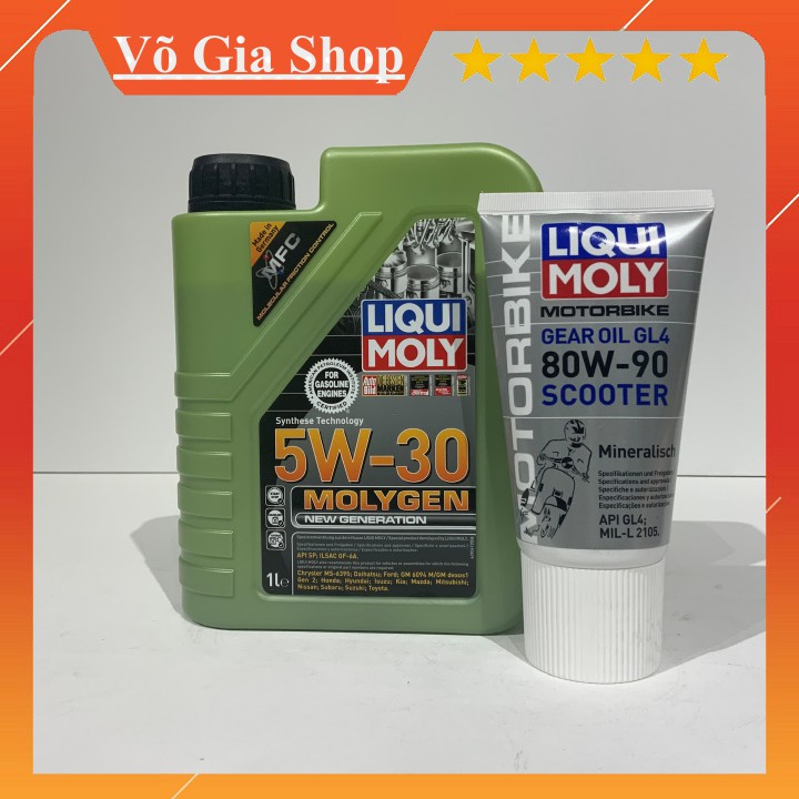 NHỚT LIQUI MOLY MOLYGEN 5W30, 5W40 - Nhớt xe tay ga FULL TỔNG HỢP Cao Cấp