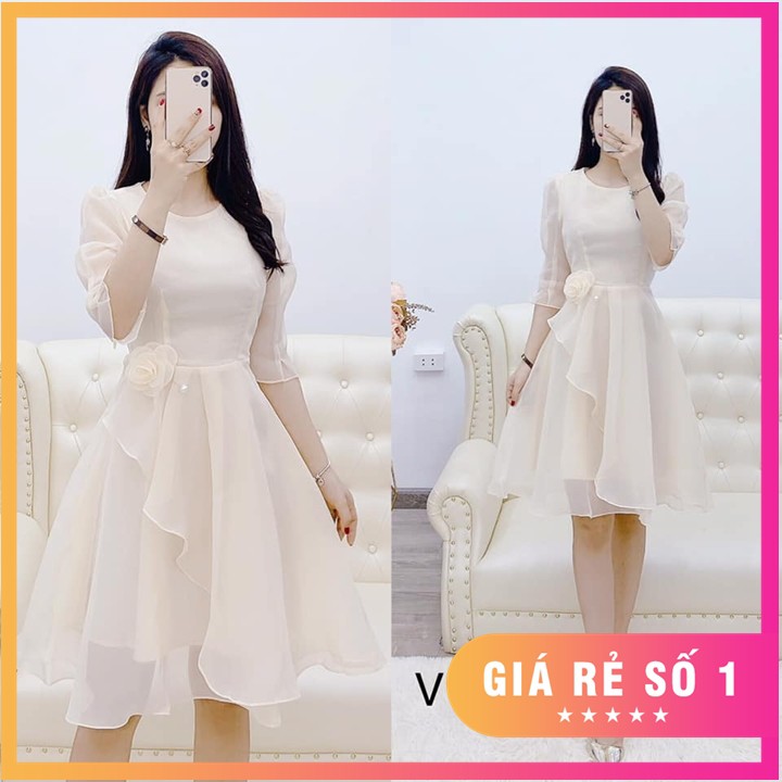 ĐẦM VOAN THIẾT KẾ ĐỘC QUYỀN SIÊU XINH ĐỦ SIZE S,M,L,XL,XXL - V5