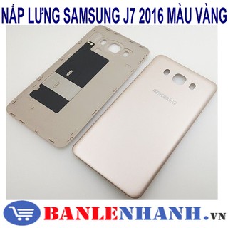 NẮP LƯNG SAMSUNG J7 2016 MÀU VÀNG