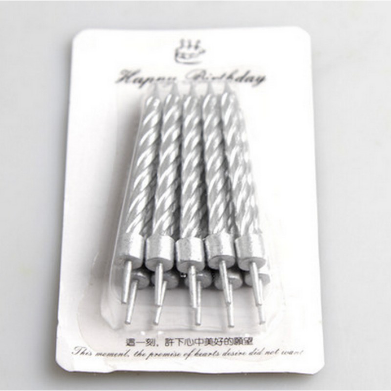 Nến Trang Trí sinh Nhật-Nến nhũ chữ HAPPY BIRTHDAY-Nến trang trí sinh nhật vít xoắn ốc ánh nhũ
