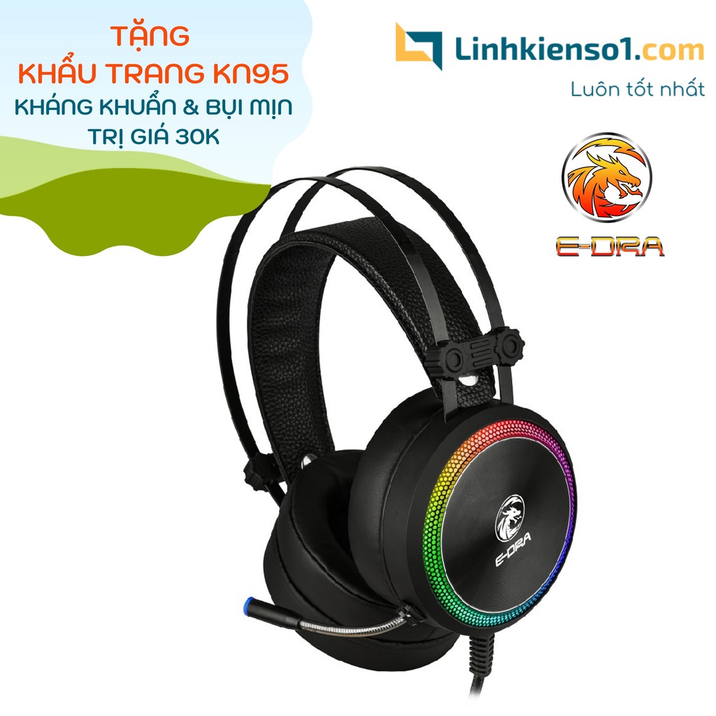 [Mã ELMSBC giảm 8% đơn 300K] Tai nghe Gaming E-Dra EH412 Pro giả lập 7.1 kết nối USB