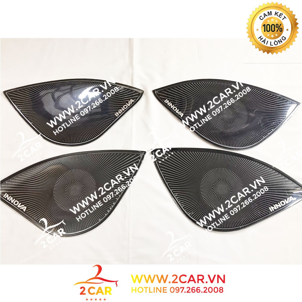 Ốp Tapli Cánh Cửa, màng loa Xe Toyota Innova 2017- 2021, Hàng TiTan Cao Cấp