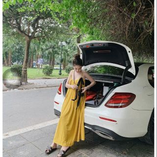 Váy bầu, đầm bầu hai dây mùa hè