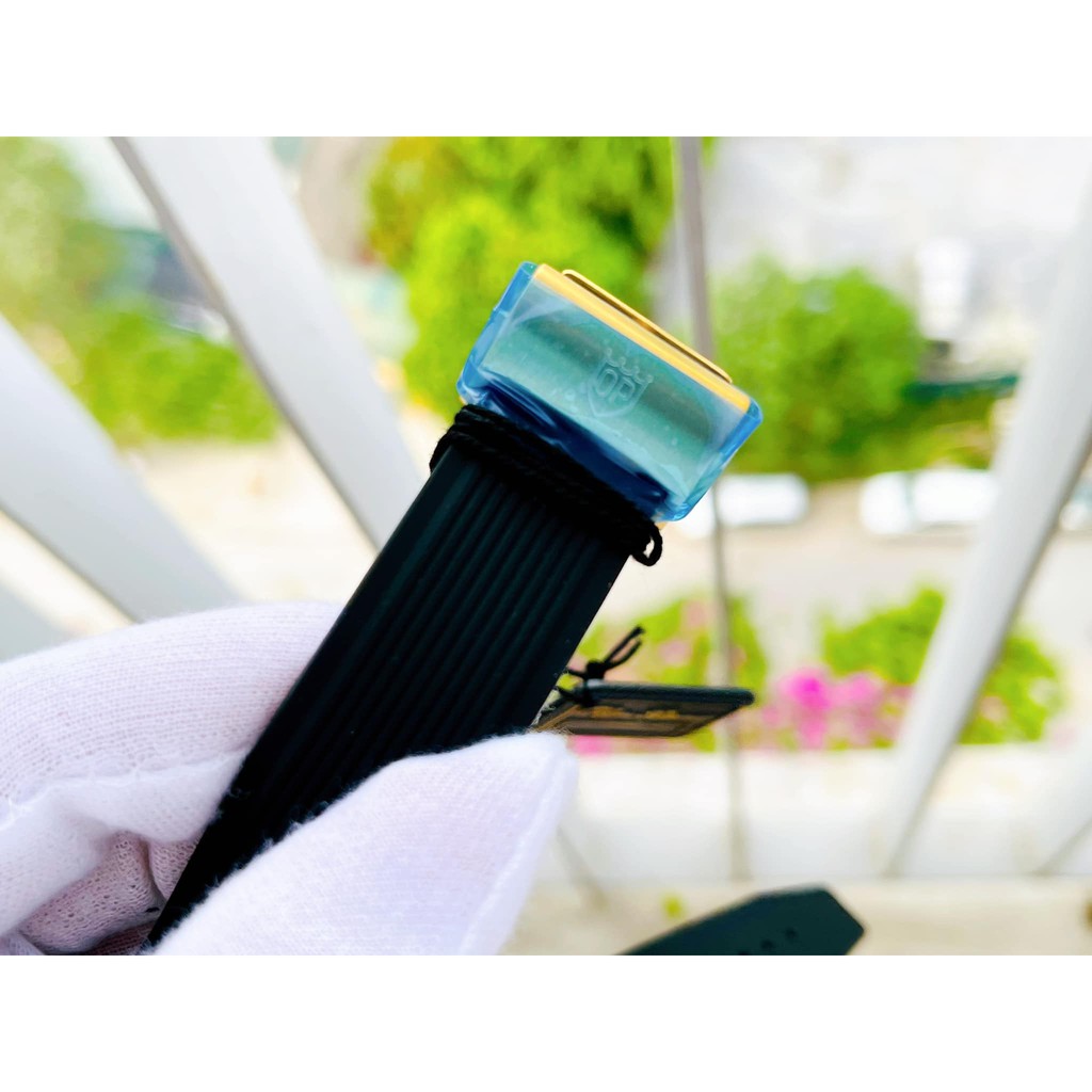 Đồng hồ nam Olym Pianus OP990-45ADGK-X mặt xanh, viền vàng; Thiết kế kiểu dáng Hublot; New100, Fullbox: Bảo hành 2 năm