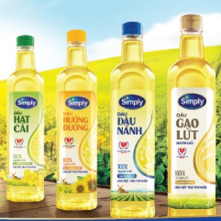 Dầu ăn Simply 1L các loại