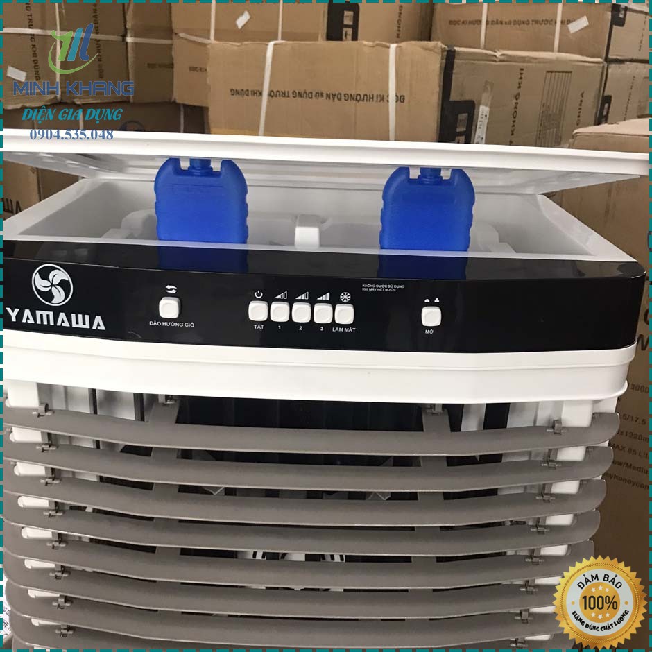 Quạt điều hòa quạt hơi nước YAMAWA LBW 13000 290W 85Lít Model 2020 Mặt kính Bảo hành 24 tháng
