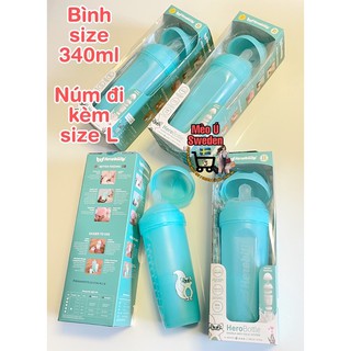 Bình sữa herobility 340ml - fullbox + khay sữa🇸🇪 thuỵ điển