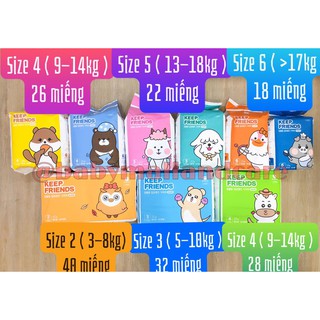 BỈM QUẦN HÀN KEEP FRIEND ENBLANC SIZE 4 ( 9-14KG) 26 MIẾNG