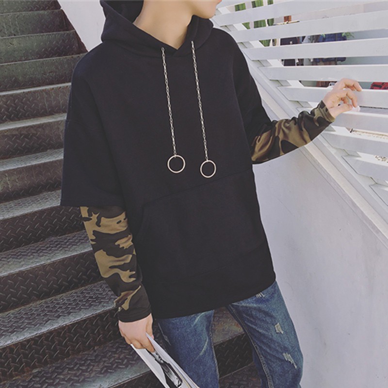 Áo hoodie dây xích Phối tay ullzang siêu HOT | BigBuy360 - bigbuy360.vn