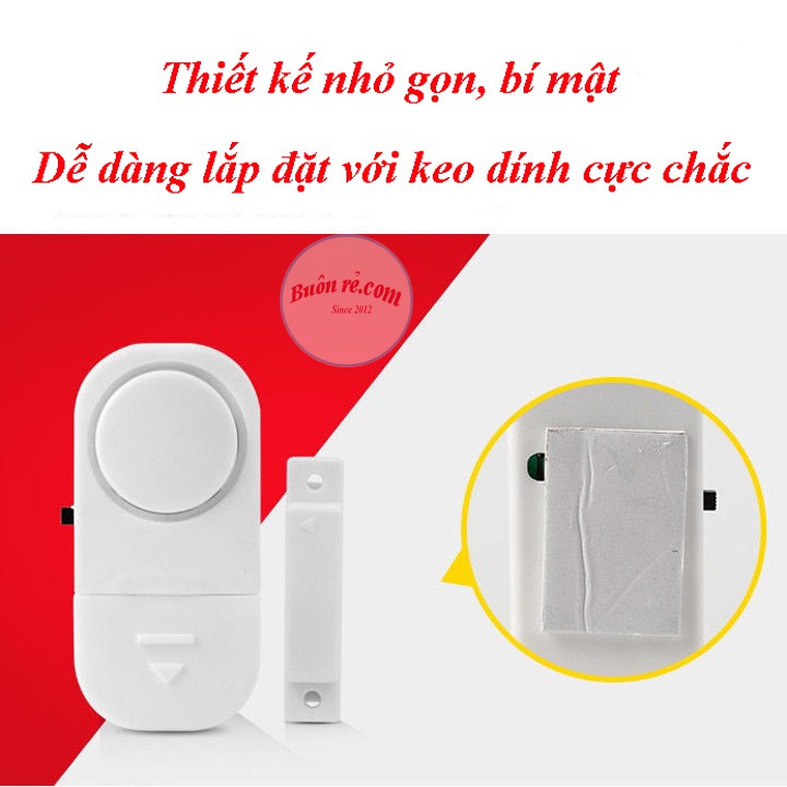 Chuông chống trộm mini gắn cửa kèm pin gắn ở cửa an toàn, thông minh 01125 Buôn Rẻ