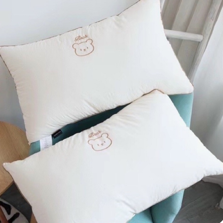 RUỘT GỐI GẤU BEAR kháng khuẩn chống cotton 100% thoáng mát chống ẩm mốc hàng cao cấp kích thước 48x74 SHOP VUTHITHOM