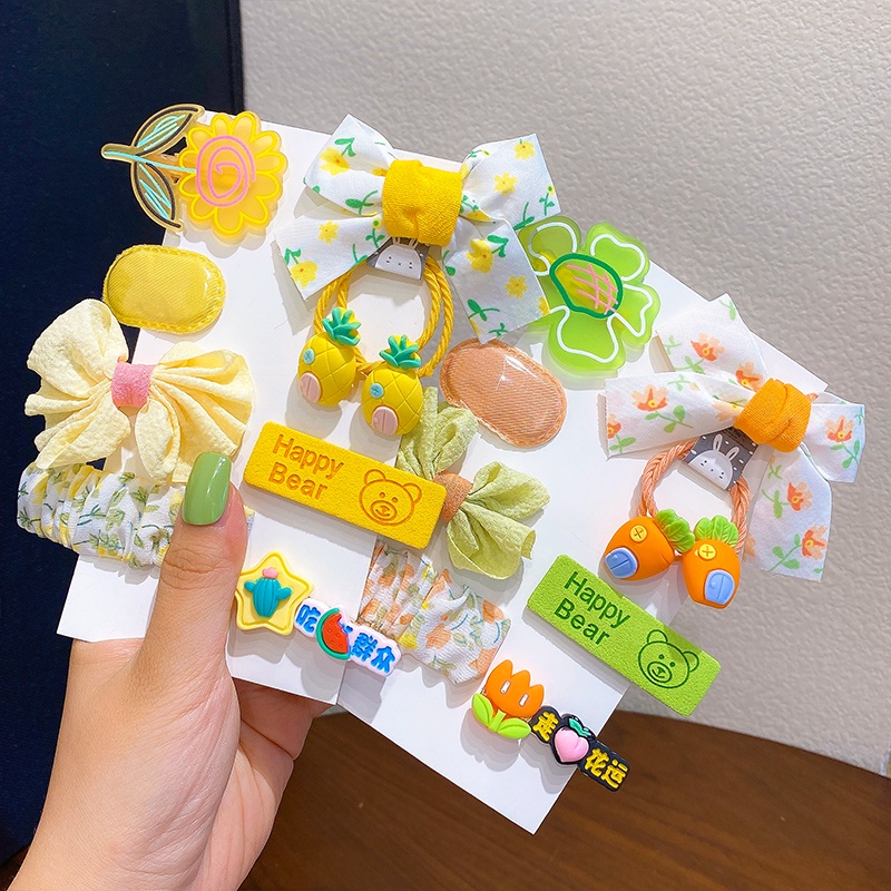 Set 8 Phụ Kiện Tóc Cho Bé Gái