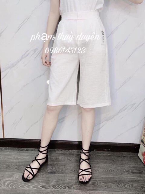 Quần ngố ống rộng ♥️ FREE SHIP ♥️ quần ngố đũi xước Hàn