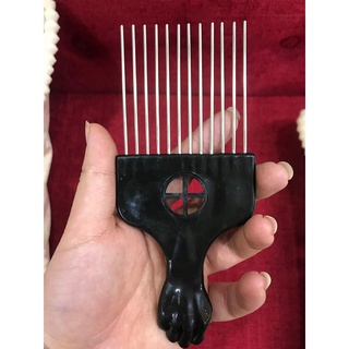 Lược tạo kiểu tóc Cao Cấp Afro Pick răng inox