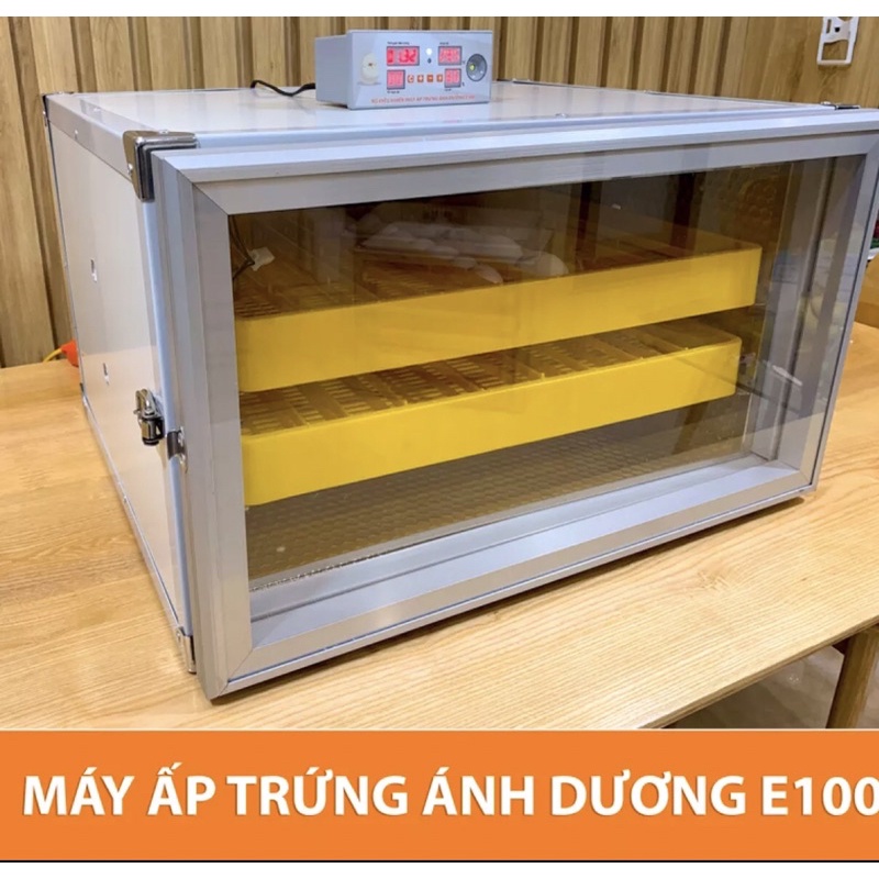 Máy Ấp Trứng Ánh Dương E100- tự động đảo trứng - Ấp tối đa 120 trứng - Bảo hành 1 năm chính hãng