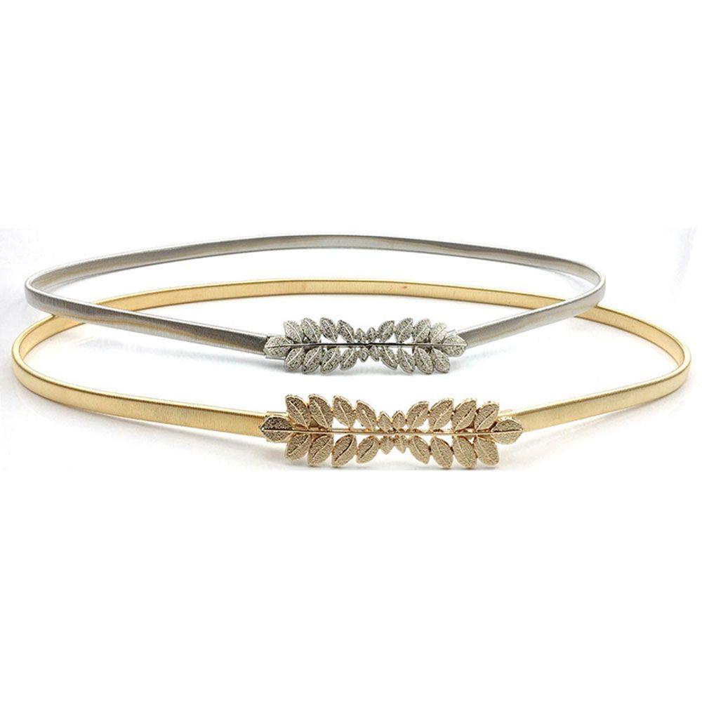 Thắt Lưng Co Giãn Họa Tiết Chiếc Lá Đơn Giản Thời Trang Cho Nữ