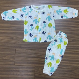 [Hàng Loại 1] - Bộ Noubaby Cotton Giấy Cho Bé Trai Và Bé Gái, nou baby, quần áo cotton giấy sơ sinh