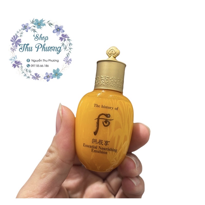 Lọ Nước hoa hồng dưỡng da chống lão hoá whoo vàng 20ml ( tách set)