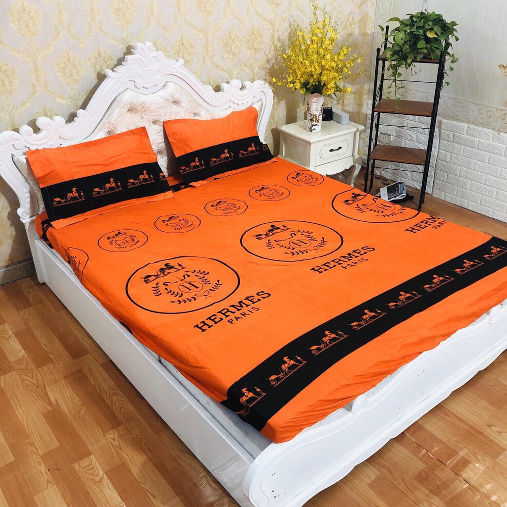 Bộ drap nệm 1m6 x 2m / 1m8 x 2m Freeship 50k 1 ga chun 2 vỏ gối nằm 45 x 65 TIM HỒNG