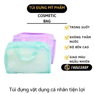 Túi đựng mỹ phẩm - Túi đựng đồ lặt vặt trong suốt cho các chuyến du lịch, đựng đồ cá nhân 2838