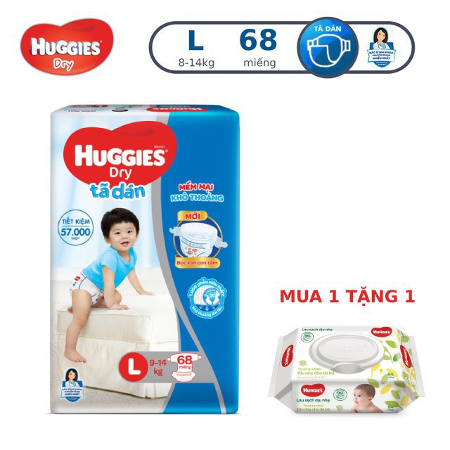 [Minhha] [Tặng gói khăn ướt 64 tờ] Tã dán Huggies Dry Super Jumbo M76/L68/XL62/XXL56 25 21