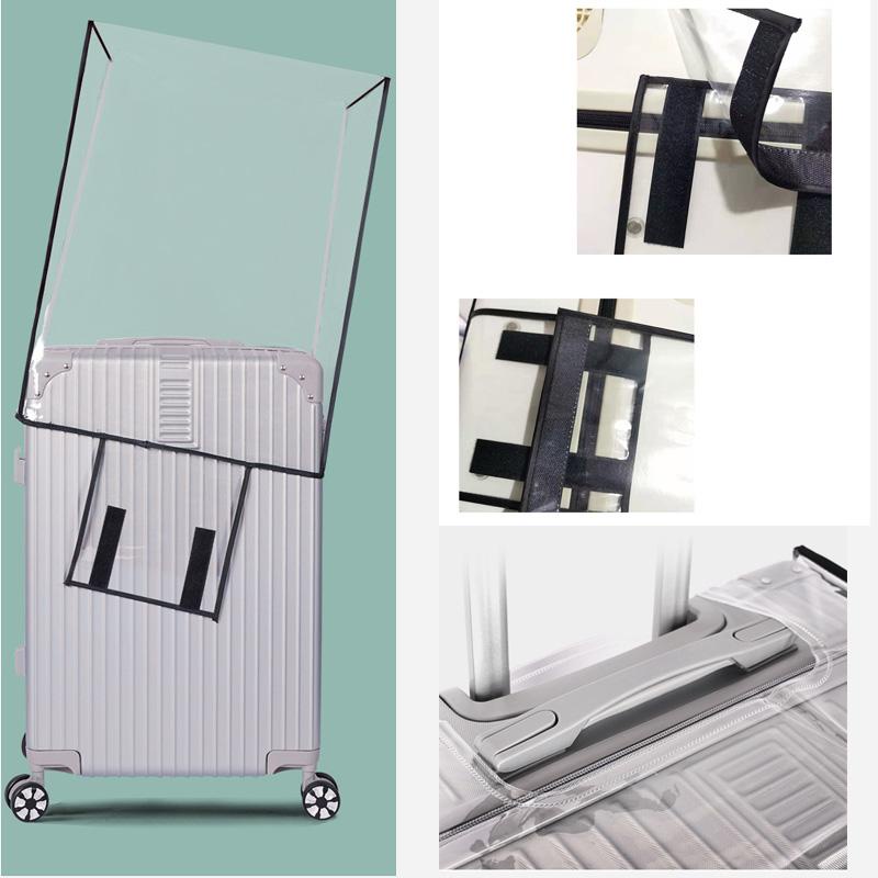 Trùm vali Bằng nhựa Trong suốt có Viền size 18-20-24-26-28-30 inch K501