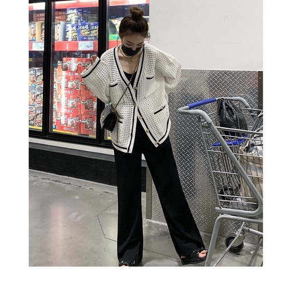 Áo Khoác Carigan Nữ Hàng Quảng Châu - Áo Khoác Len Lông Cừu 4 Túi Phong cách Hàn Quốc siêu Xinh - A500