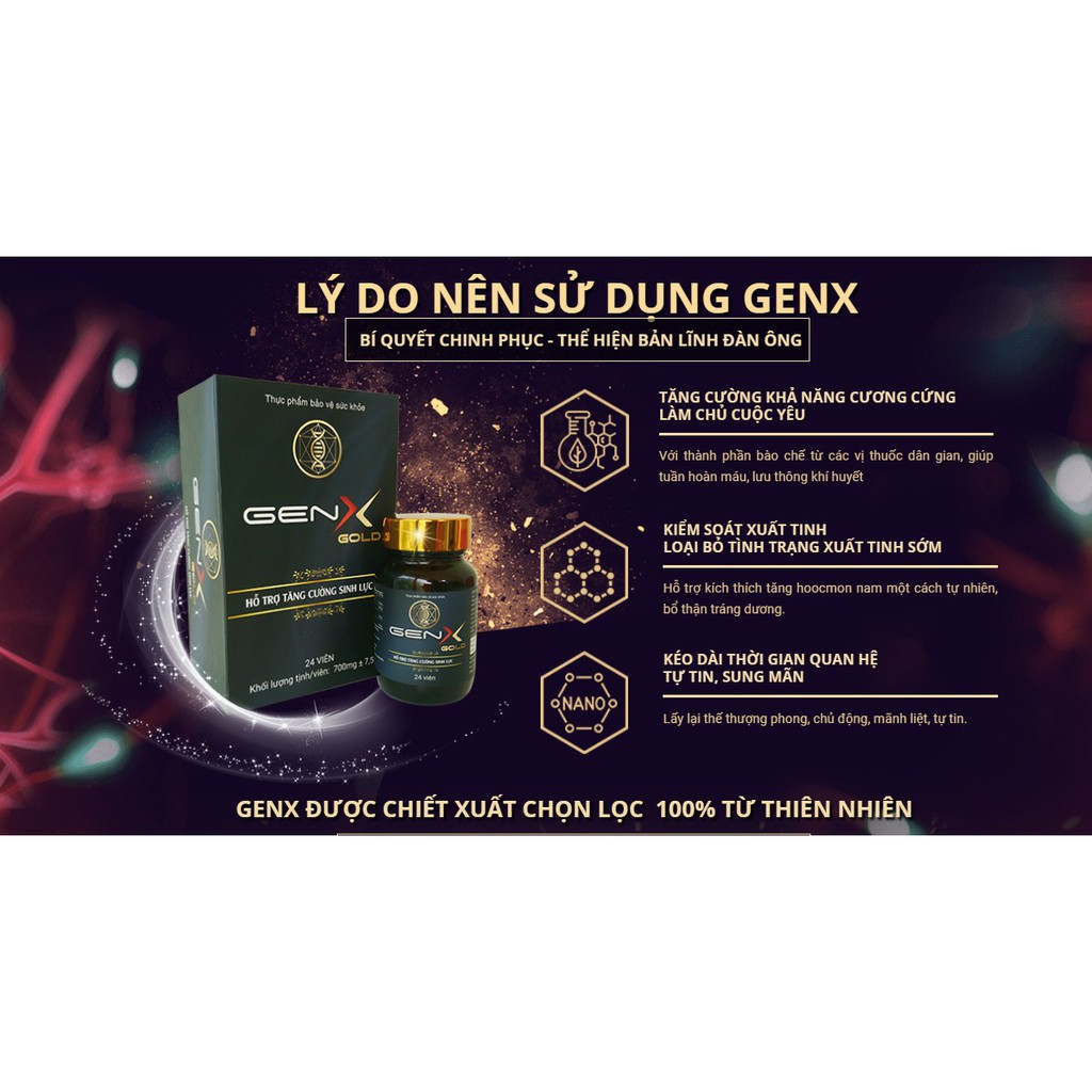 Gen X Gold Viên Uống Tăng Cường Sinh Lý  Nam Giới Hàng Hót Cam Kết Chính Hãng | BigBuy360 - bigbuy360.vn