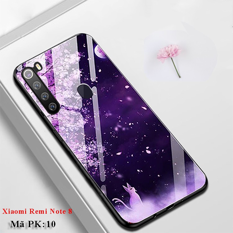 Ốp lưng Xiaomi Redmi Note 8 ốp điện th0ại mặt lưng kính KÍNH IN HÌNH chống trầy xước, đẹp, cao cấp