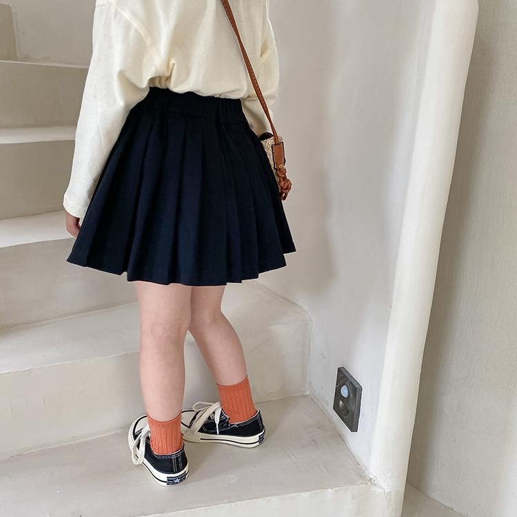 Chân Váy Xếp Ly Xuân Hè Phong Cách Học Sinh Hàn Quốc Mới Cho Bé Gái
