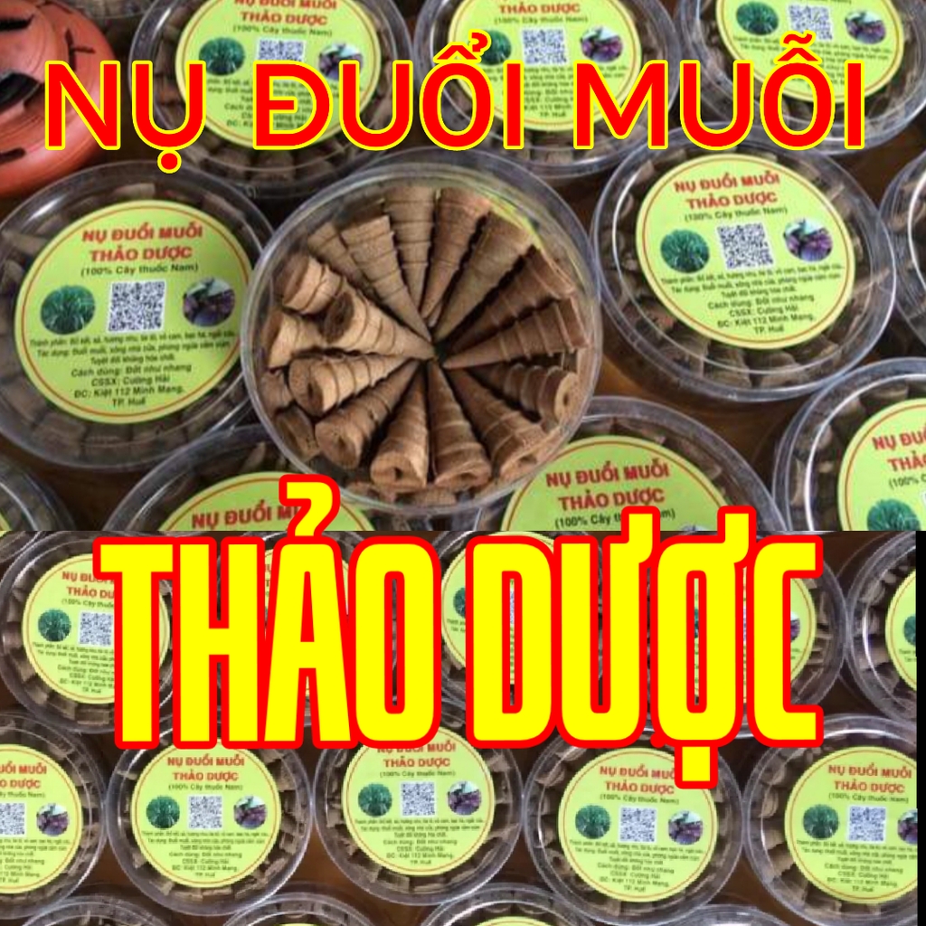 Nụ đuổi muỗi, nhang nụ thảo mộc tự nhiên, trầm đuổi muỗi (hộp 42 nụ) cao cấp