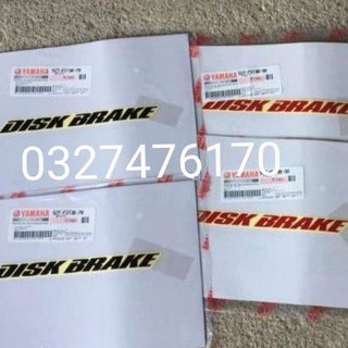 2 tem dán phuộc trước xe máy DISK BRAKE zin yamaha