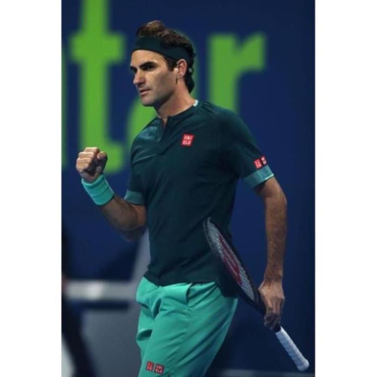 Bộ Quần Áo Thể Thao Nam Uniqlo Tennis Federer Doha Open 2021 *   ⚡