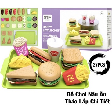 Bộ Đồ Chơi Mô Phỏng Thức Ăn Nhanh Dành Cho Trẻ Em