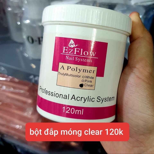 Bột clear đắp móng