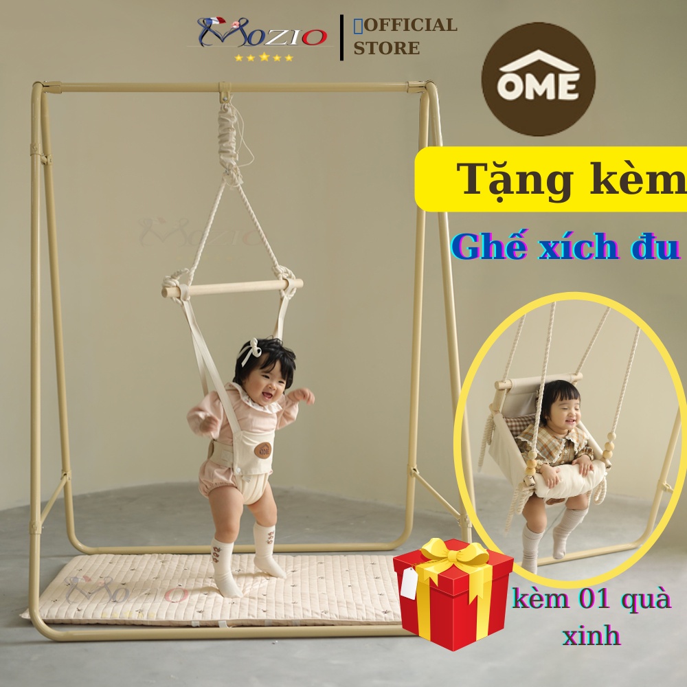 Bộ Tập Nhún Kiêm Xích Đu Cho Bé Chính Hãng OME JUMPER KIDS AND SWING Dành Cho bé Từ 3 Tháng tới 8 Tuổi