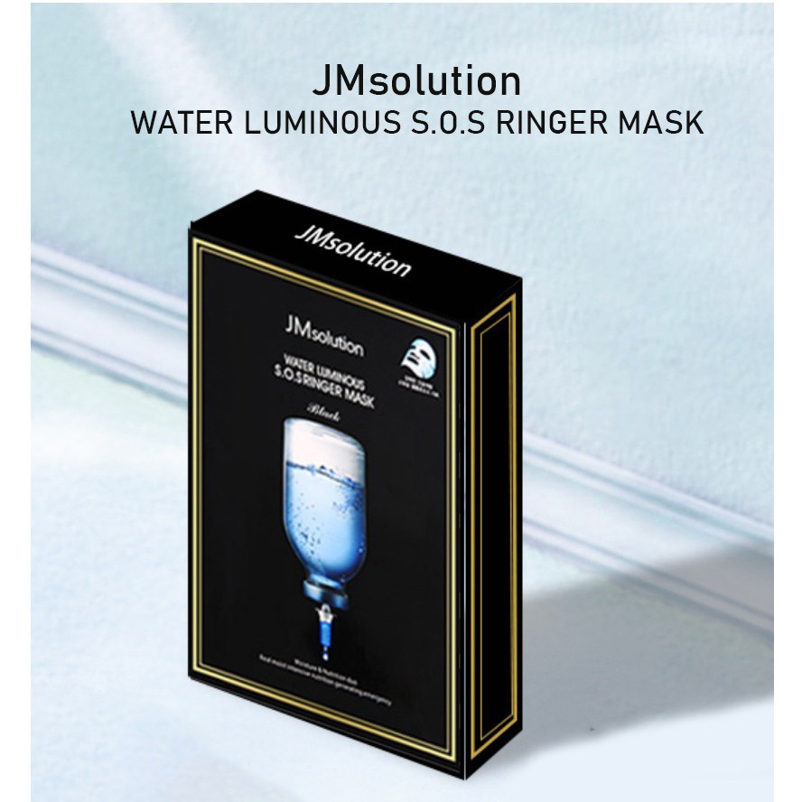 [CHÍNH HÃNG] Hộp 10 Mặt Nạ Dưỡng Ẩm, Làm Dịu Da JM Solution Water Luminous S.O.S Ringer Mask 30ml x 10 Miếng