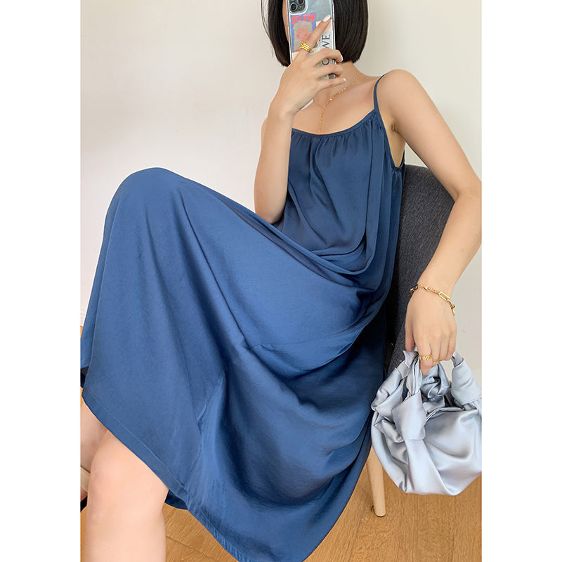 Đầm hai dây dáng dài xinh xắn thời trang dành cho nữ