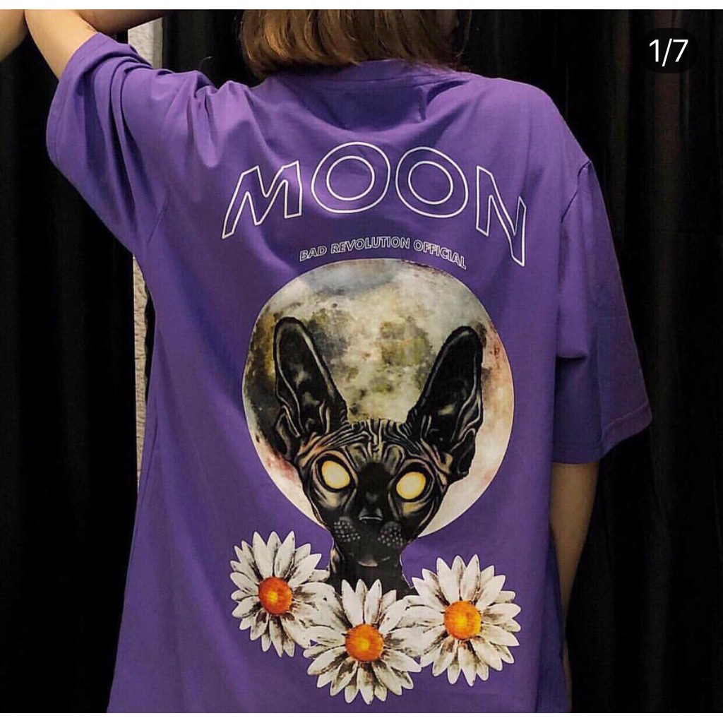 Áo thun form rộng MOON CAT